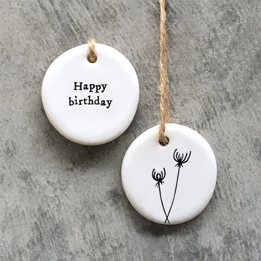 4095 Floral Hanger - Happy Birthday