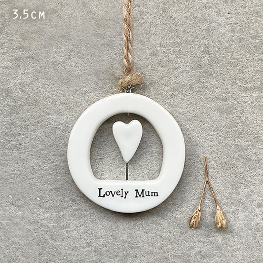 6631b Cut Out Hanger - Lovely Mum