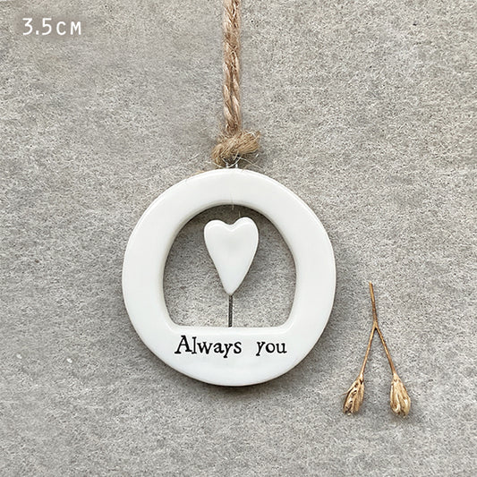 6631 Cut Out Hanger - Always You