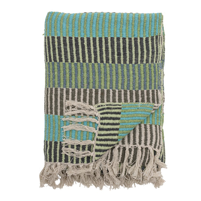 82059372 Isnel Throw Blue - Recycled Cotton