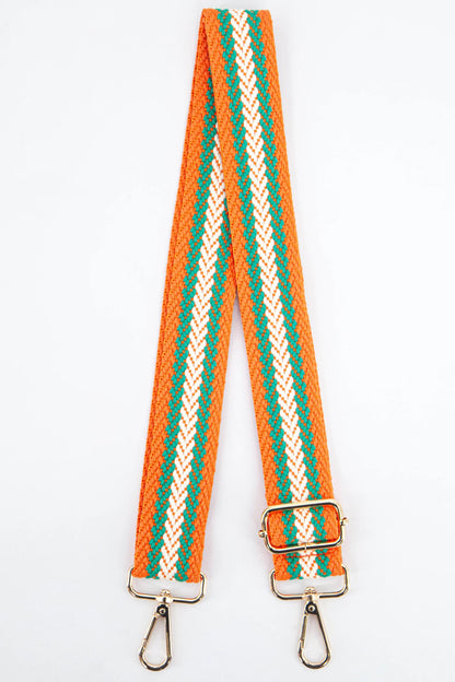 9522 Woven Contrasting Stripes Bag Strap