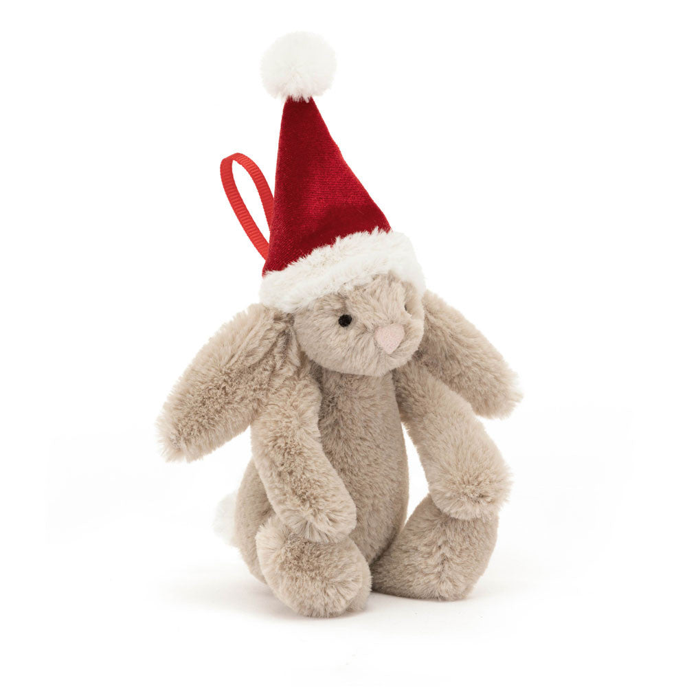 BAS6CBORN Bashful Christmas Bunny Decoration