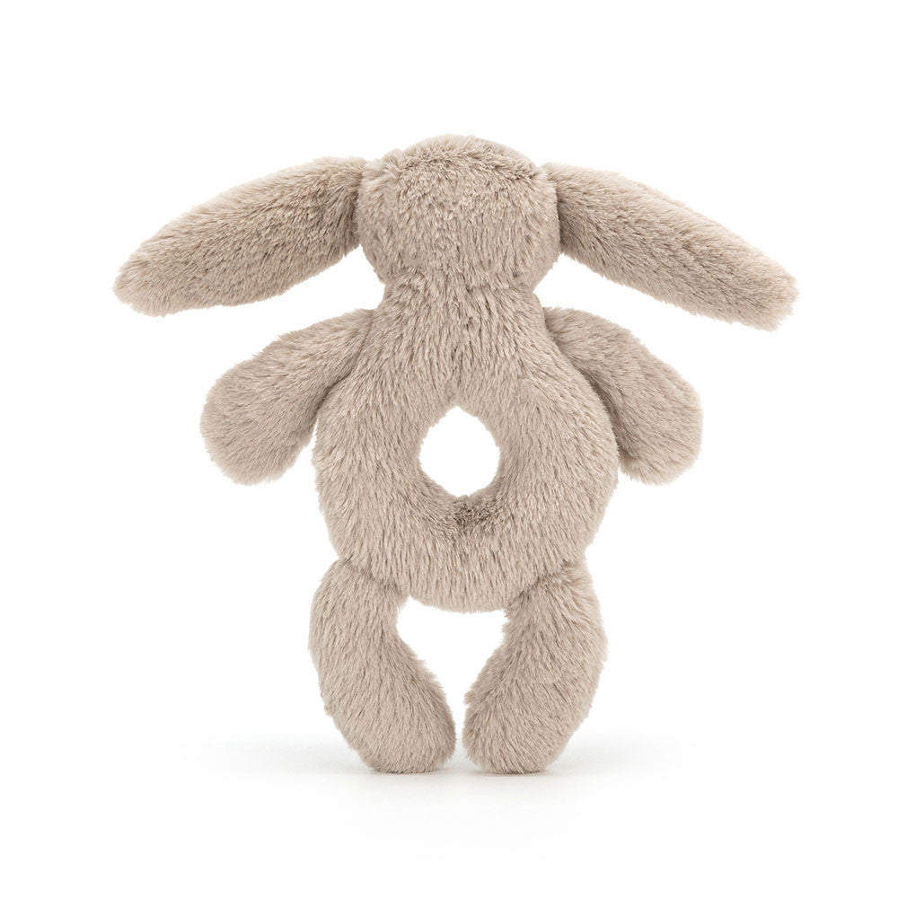 BRR4B Bashful Beige Bunny Ring Rattle