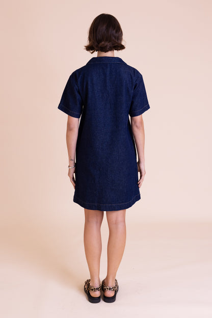 DM3211 Open Collar Dress