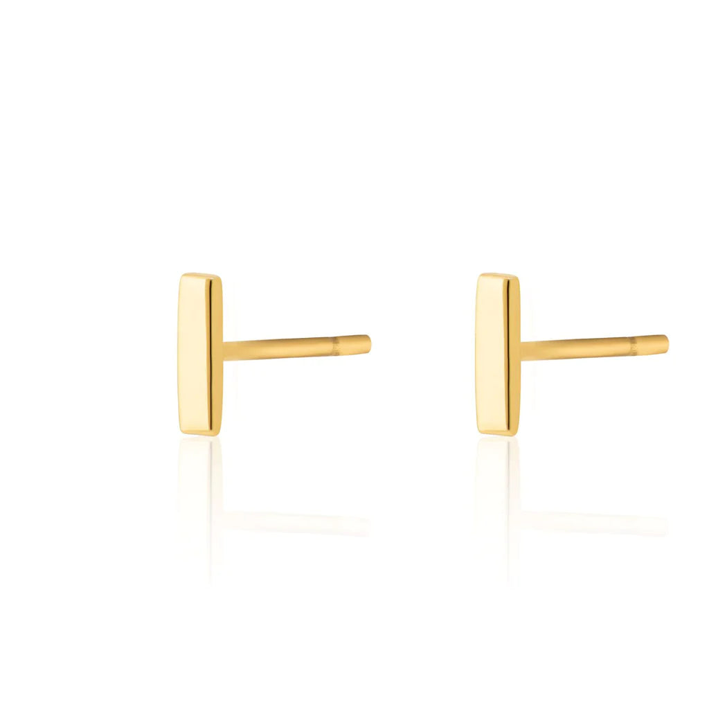 SPESGS35 Dash Stud Earrings Gold