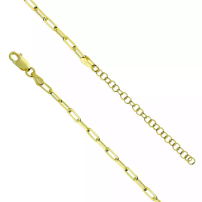 H5207-41 SS Gold Plated Paperchain Chain