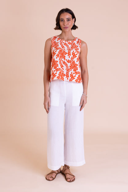 LV1126 High Waist Cropped Trousers