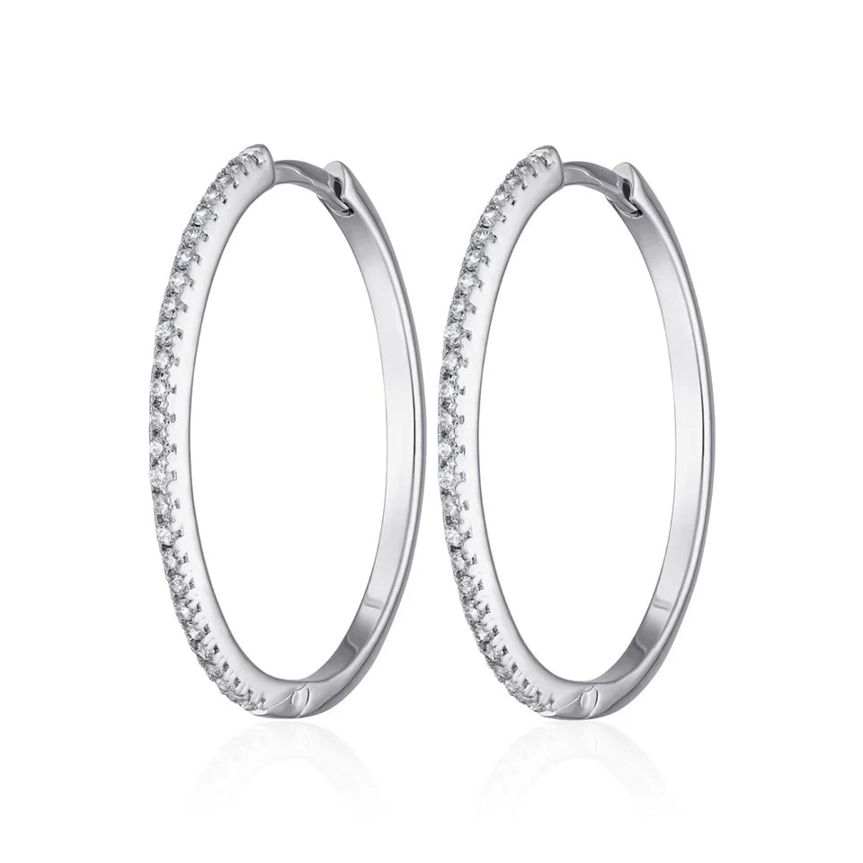 SPS-64 Sparkling Perfect Hoop Earrings