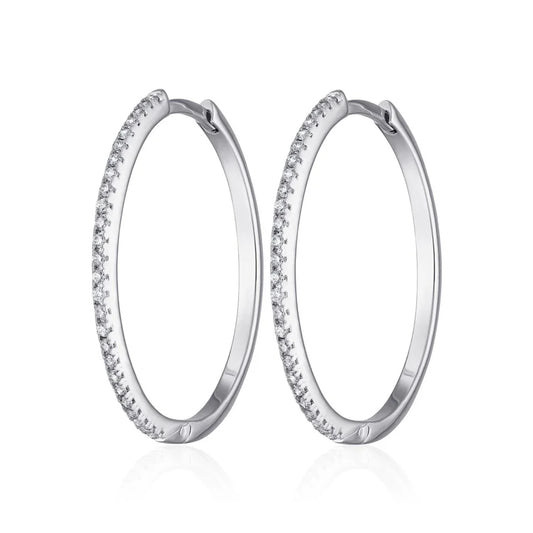 SPS-64 Sparkling Perfect Hoop Earrings