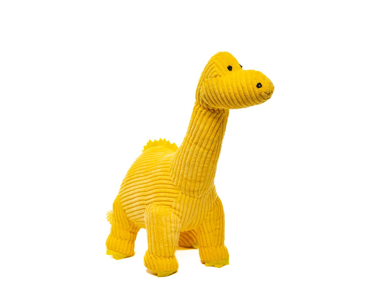 BY4710 Small Corduroy Diplodocus Yellow