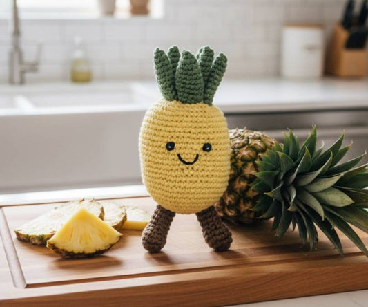 BY6105 FairTrade Crochet Pineapple Rattle