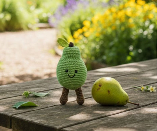 BY6102 Fair Trade Crochet Pear Rattle