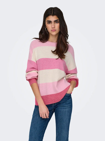 15220044 ONLatia L/S Stripe Pullover