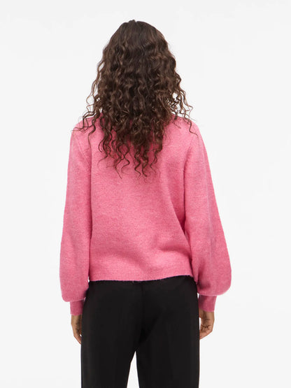 14112178 VIgladys O Neck L/S Knit Cardigan