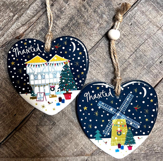 Thaxted Ceramic Heart Decoration