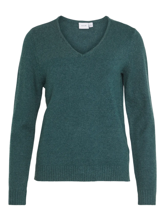 14042769 VIRIL V-Neck L/S Knit Top