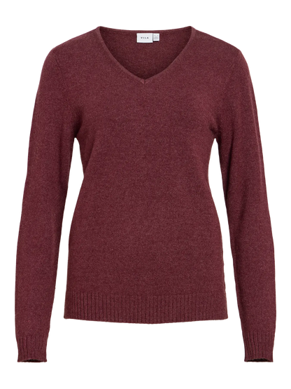 14042769 VIRIL V-Neck L/S Knit Top