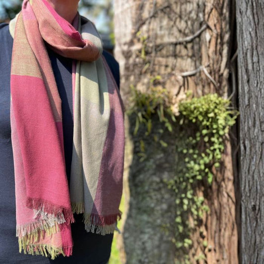 Checked Cotton Scarf