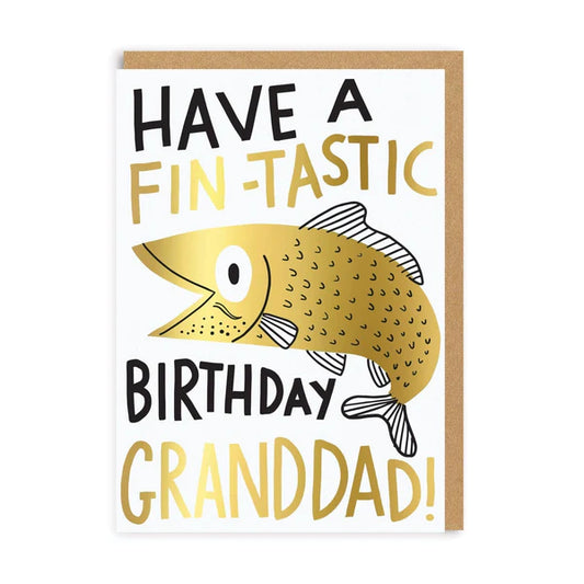 HELLO-GC-4399 Fin-Tastic Birthday Grandad Greeting Card