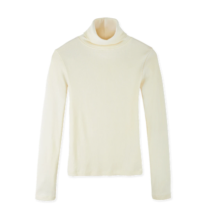 Women's Ribbed Turtleneck Top