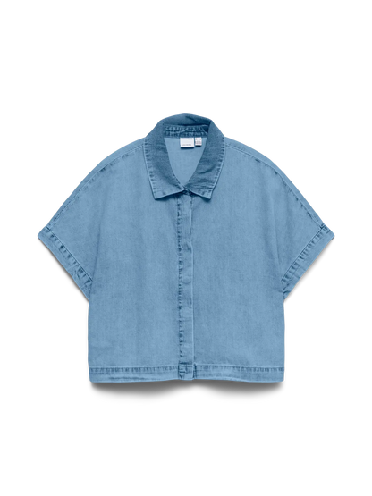10344715 VMingeborg SS Denim Shirt