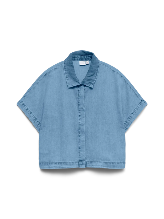 10344715 VMingeborg SS Denim Shirt