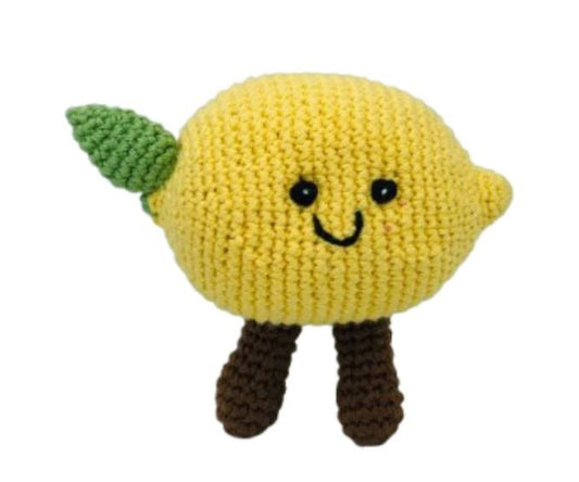 BY6101 Fair Trade Crochet Lemon Rattle