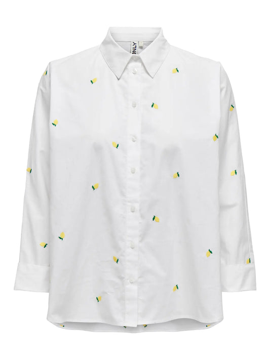 15283743 ONLnew lina Grace LS EMB Shirt WVN