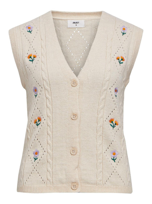 23045403 OBJthess SL Knit Cable Waistcoat