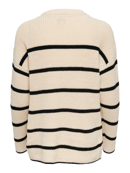 15282385 ONLpernille LS Stripe O Neck Knt