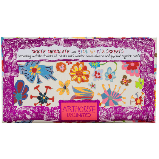 CHOC081 Yellow Daffodil. White Chocolate Bar