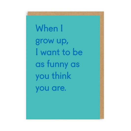 TP-GC-3471 When i Grow Up Greeting Card