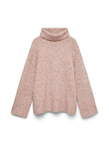 10331348 VMingrid LS Roll Neck Pullover