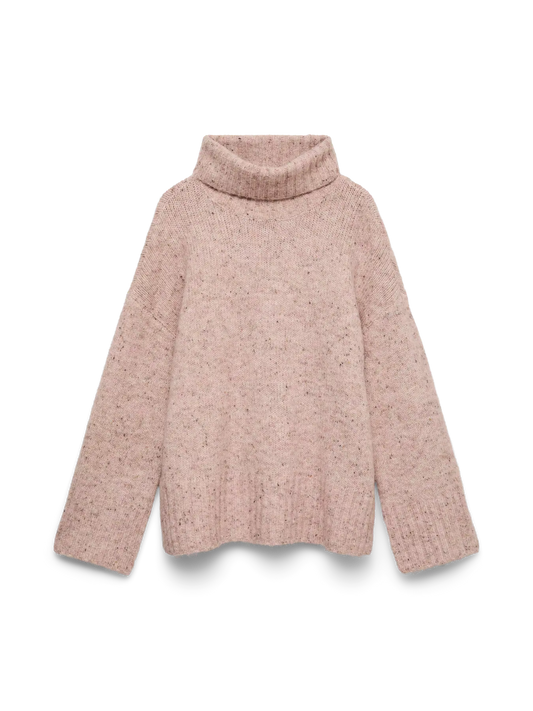 10331348 VMingrid LS Roll Neck Pullover