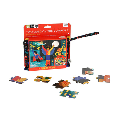 0810073341180 Two sided, On The Go, Superhero puzzle