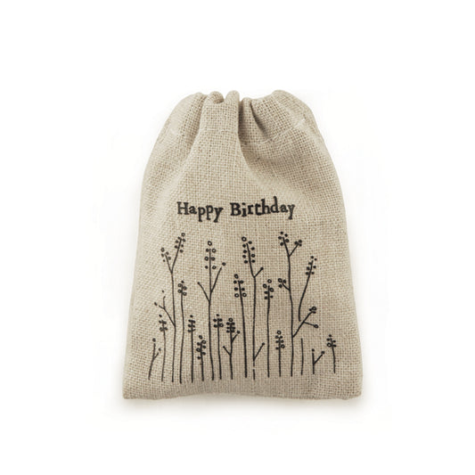 1680 Small Drawstring Bag - Happy Birthday