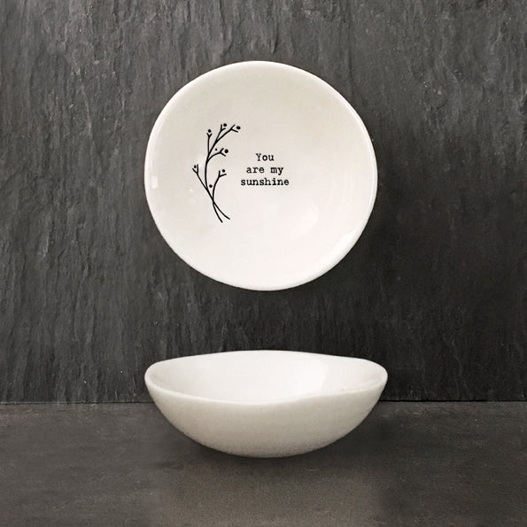 6114 Small Hedgerow bowl My Sunshine