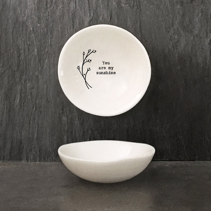 6114 Small Hedgerow bowl My Sunshine