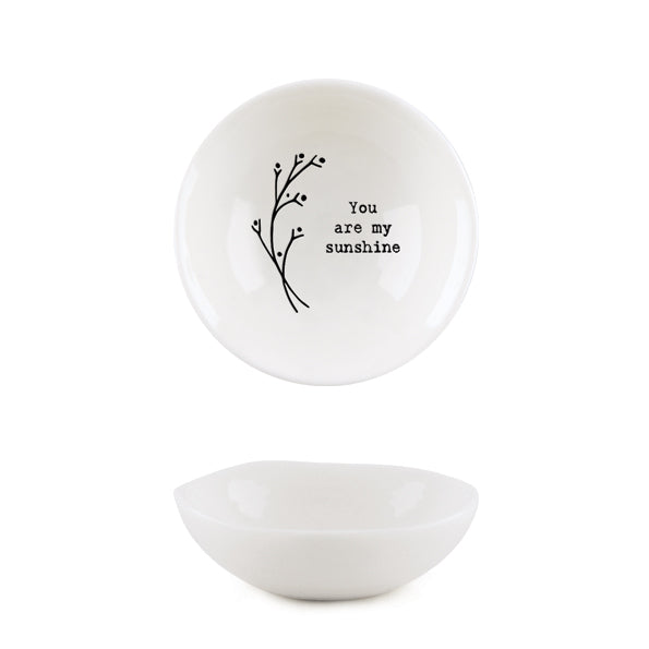 6114 Small Hedgerow bowl My Sunshine