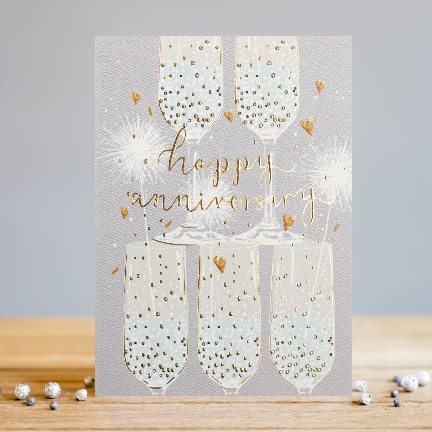 AA019 Anniversary Card - Glasses