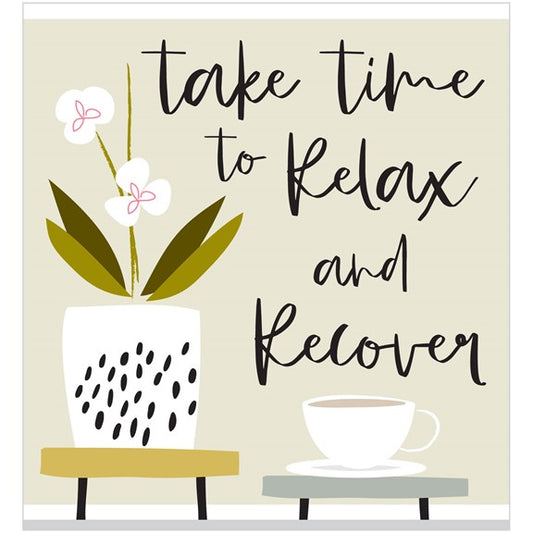 ALH33 Time to Relax Get Well Card