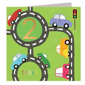 CP02 2nd Birthday Card - Road