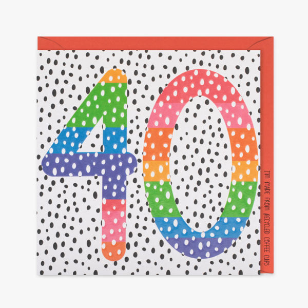 EDE032 40th Birthday Card