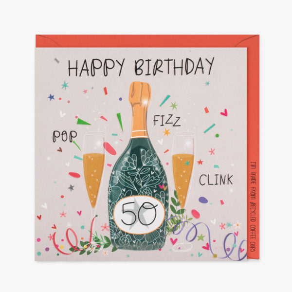 EDE040 50th Birthday Card