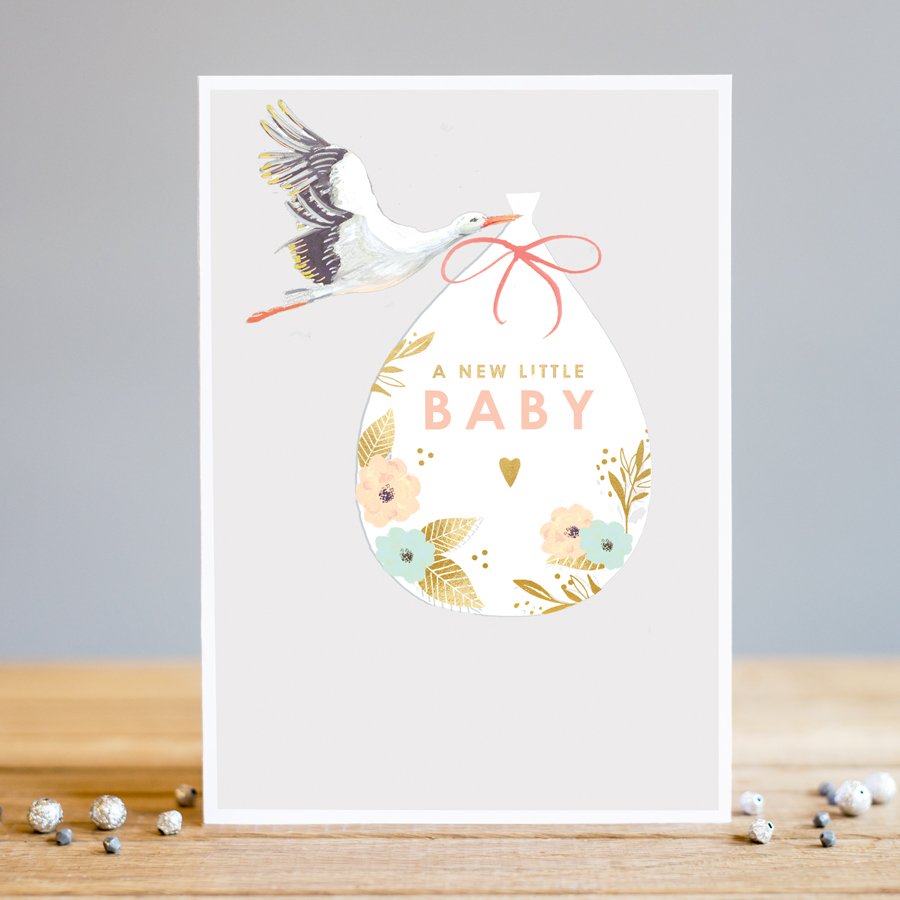 FA001 Baby Card - Stork