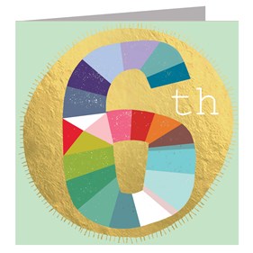 GD06 6th Birthday Card