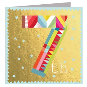 GD07 7th Birthday Card