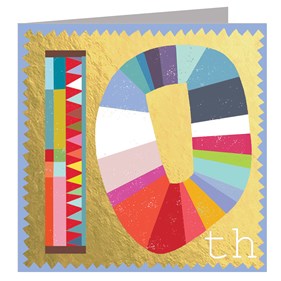 GD10 10th Birthday Card