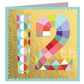 GD12 12th Birthday Card