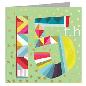 GD15 15th Birthday Card